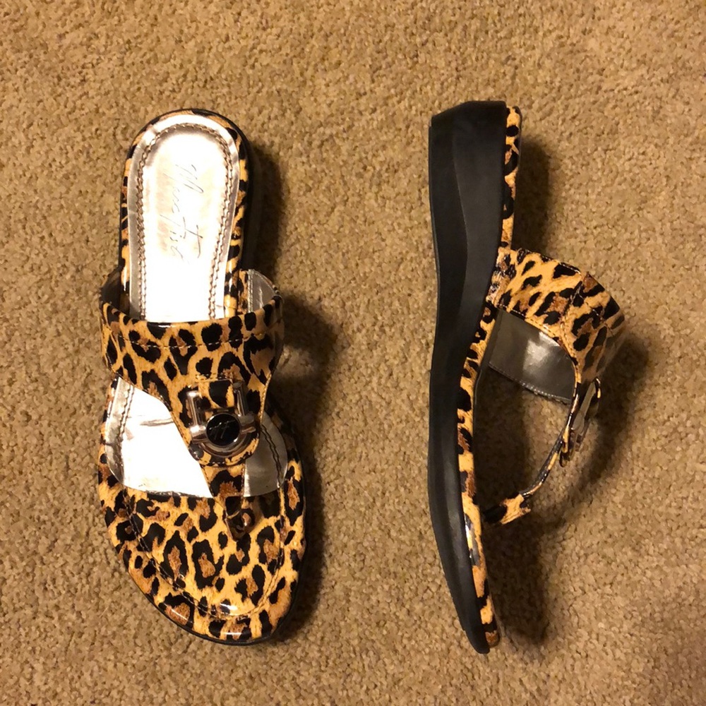 Cheetah print sandals
